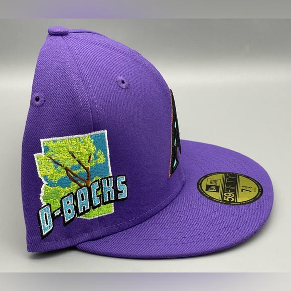 Arizona Diamondbacks Stateview 59FIFTY Fitted Hat Purple 7 3/8 New Era $50 NEW - Picture 3 of 12